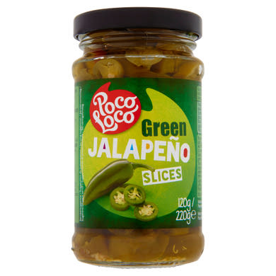 Poco Loco szeletelt csípős zöld jalapeño paprika