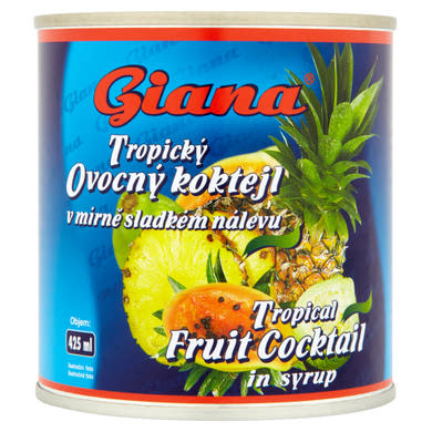 Giana trópusi gyümölcskoktél enyhén cukrozott lében