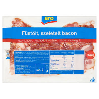 Aro füstölt, szeletelt bacon