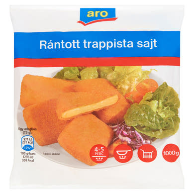 Aro gyorsfagyasztott rántott trappista sajt