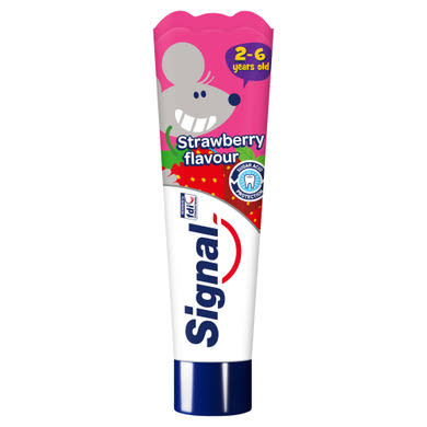 Signal Strawberry Flavour fogkrém gyerekeknek 2-6 éves korig