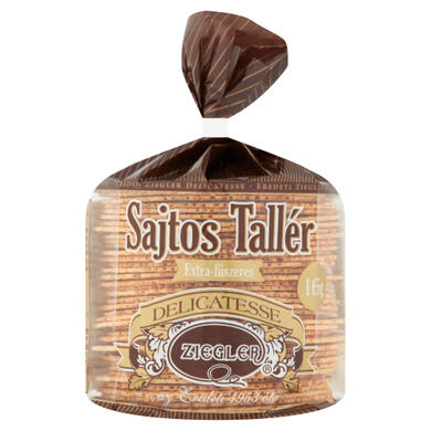 Ziegler extra-fűszeres sajtos tallér 165 g