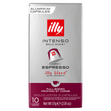 Illy Espresso Intenso őrölt-pörkölt kávé kapszulában