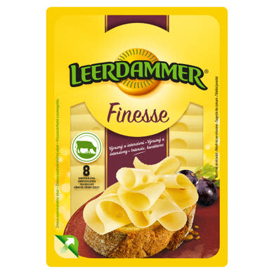 Leerdammer Finesse Caractère laktózmentes, félkemény, zsíros sajt 8 szelet