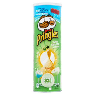 Pringles hagymás-tejfölös ízesítésű snack