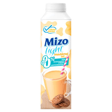 Mizo Light sovány, laktózmentes, madártej ízű tejkészítmény édesítőszerekkel