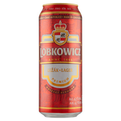 Lobkowicz világos lager sör 4,7%