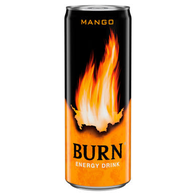 Burn szénsavas mangó ízű energiaital koffeinnel