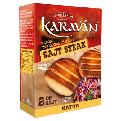 Karaván natúr sajt steak 2 db