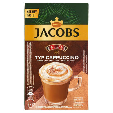 Jacobs Bailey's azonnal oldódó kávéitalpor 8 x 11,5 g