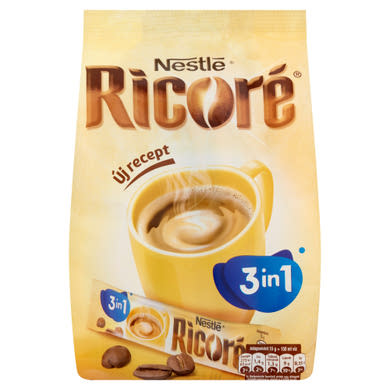 Nestlé Ricoré 3in1 instant kávékeverék cukorral és kávékrémesítővel 10x