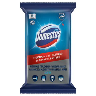 Domestos Ocean higiénikus törlőkendő 60 db