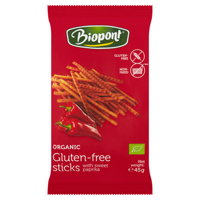 Biopont bio gluténmentes paprikás sóspálcika