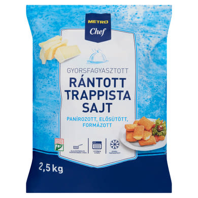 Metro Chef gyorsfagyasztott rántott trappista sajt