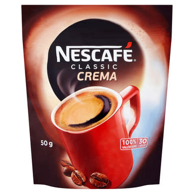 Nescafé Classic Crema azonnal oldódó kávé 25 csésze