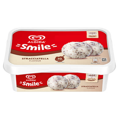 Algida Smile tejszín ízű jégkrém kakaós bevonó darabkákkal
