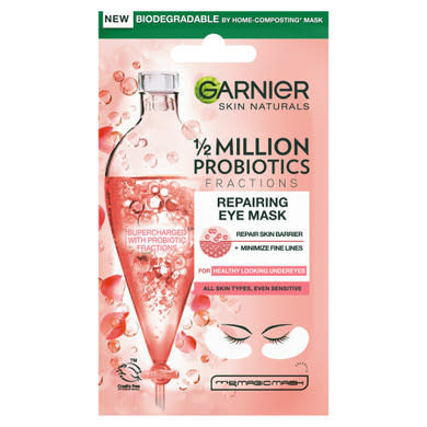 Garnier Skin Naturals Regeneráló textilmaszk szemkörnyékre 1 /2 millió probiotikummal,