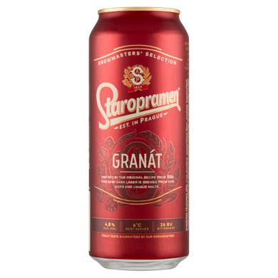 Staropramen Granát minőségi félbarna sör 4,8%