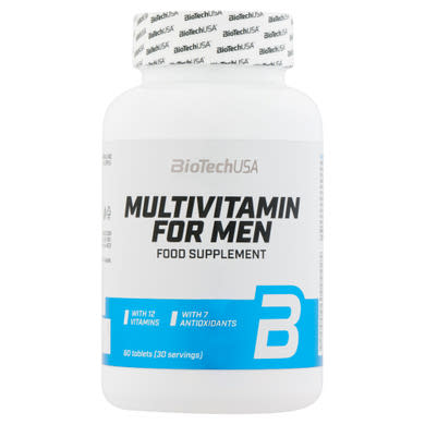 BioTechUSA Multivitamin for Men étrend-kiegészítő tabletta 60 db 84,6 g