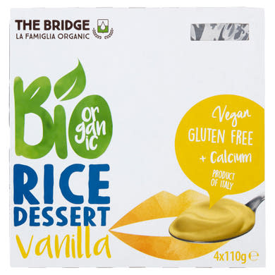 The Bridge BIO gluténmentes vaníliás rizs desszert 4 x 110 g