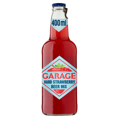 Garage Hard Strawberry ízesített maláta sör cukorral és édesítőszerrel 4,6%
