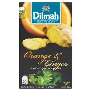 Dilmah filteres fekete tea narancs és gyömbér aromával 20 filter 30 g