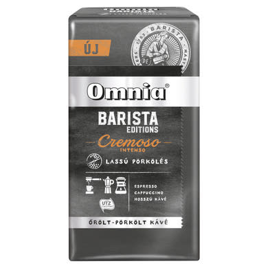 Omnia Barista Editions Cremoso Intenso őrölt-pörkölt kávé