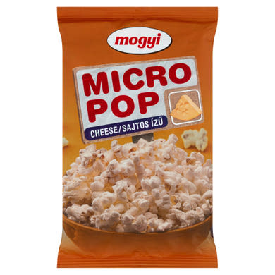 Mogyi Micro Pop sajtos ízű, mikrohullámú sütőben elkészíthető pattogatni való kukorica