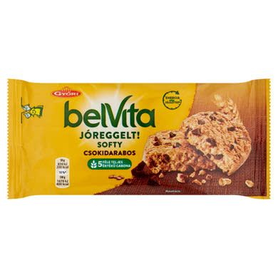 Belvita JóReggelt! Softy gabonás keksz csokoládédarabokkal