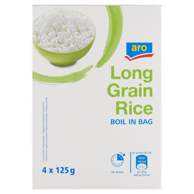 Aro hosszúszemű fehér rizs főzőtasakban 4 x (500 g)