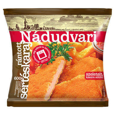 Nádudvari gyorsfagyasztott szeletelt, készre sütött rántott sertéskaraj