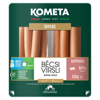 Kometa Ínyenc roppanós bécsi virsli bükkfával füstölve