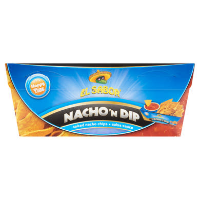 El Sabor Nacho 'N Dip sós nacho chips és salsa szósz