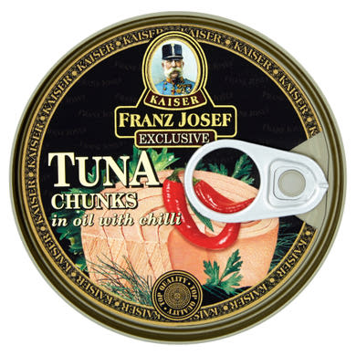 Kaiser Franz Josef Exclusive tonhaldarabok növényi olajban, chilivel