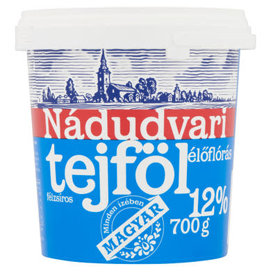 Nádudvari élőflórás, félzsíros tejföl 12% 700 g