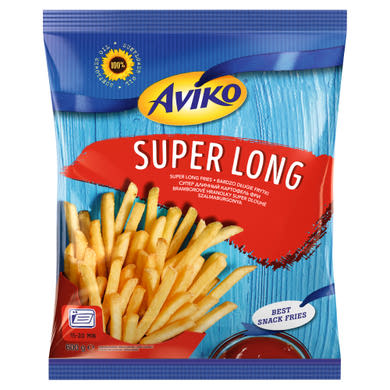 Aviko Super Long elősütött és gyorsfagyasztott szalmaburgonya sütőbe 600 g