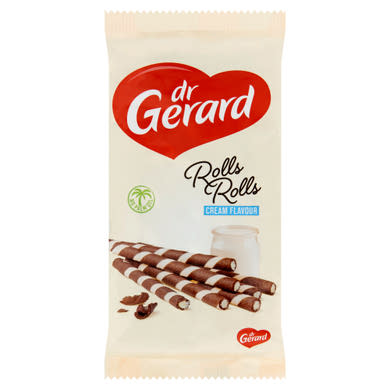 Dr Gerard Rolls Rolls tejszín ízű krémmel töltött kakaós ostyarúd