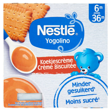 Nestlé Yogolino kekszes babapuding 6 hónapos kortól 36 hónapos korig 4 x