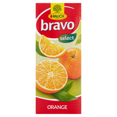 Rauch Bravo Select narancs ital cukorral és édesítőszerekkel