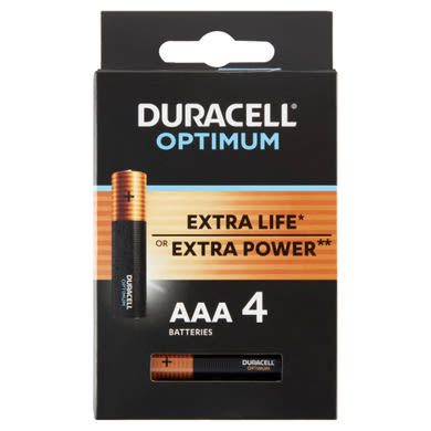 Duracell Optimum AAA MX2400 1,5 V alkáli elemek