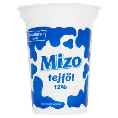 Mizo félzsíros tejföl 12%