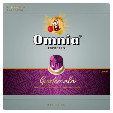 Douwe Egberts Omnia Espresso Guatemala őrölt-pörkölt kávé kapszulában 20 db