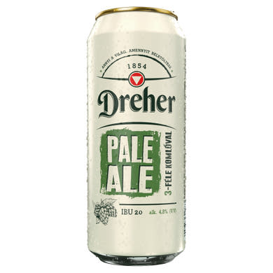 Dreher Pale Ale felsőerjesztésű világos sör 4,8%
