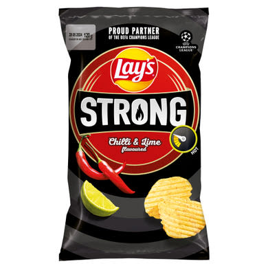 Lay's Strong csípőspaprika- és limeízű burgonyachips