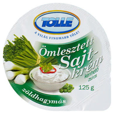 Tolle zöldhagymás kenhető zsíros ömlesztett sajtkrém 125 g