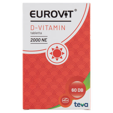 Eurovit D-vitamin 2000 NE tabletta 60 db 14,25 g