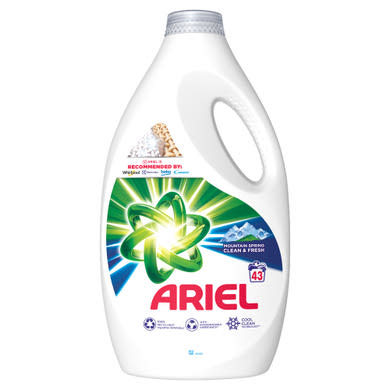 Ariel Folyékony Mosószer, Mountain Spring Clean & Fresh, 43 mosás