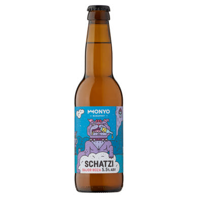 MONYO Schatzi bajor búza típusú szűretlen hibrid erjesztésű sör 5,5% 330 ml