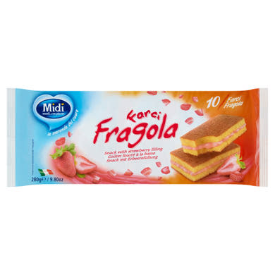 Midi Farci Fragola édesipari péksütemény földiepres töltelékkel 10 x