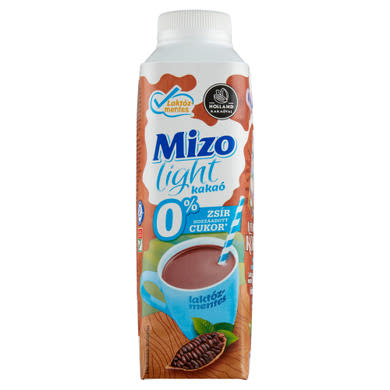Mizo Light sovány, laktózmentes kakaós tej édesítőszerekkel